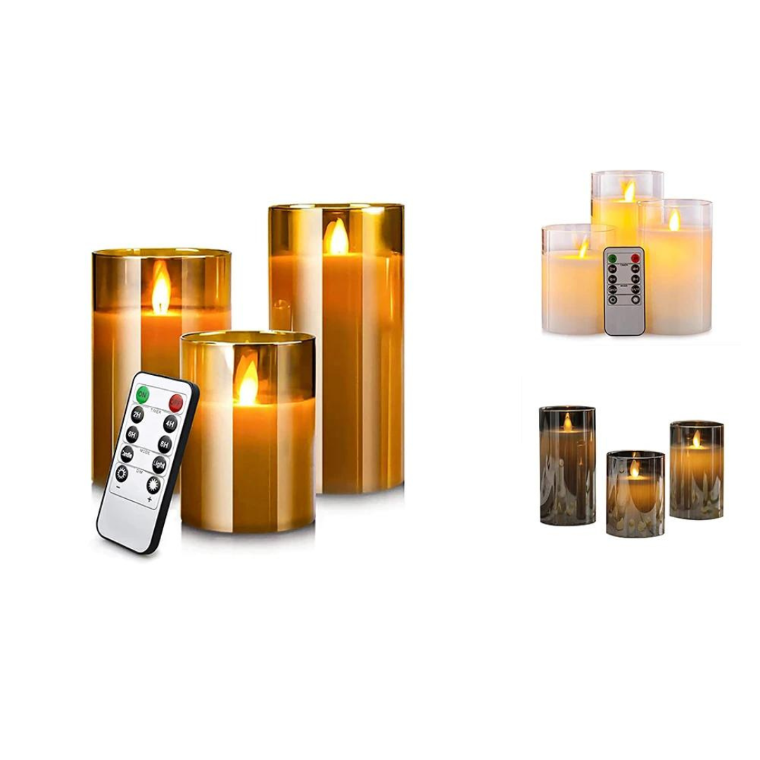 HjemLys™ Justerbar LED-Kerze
