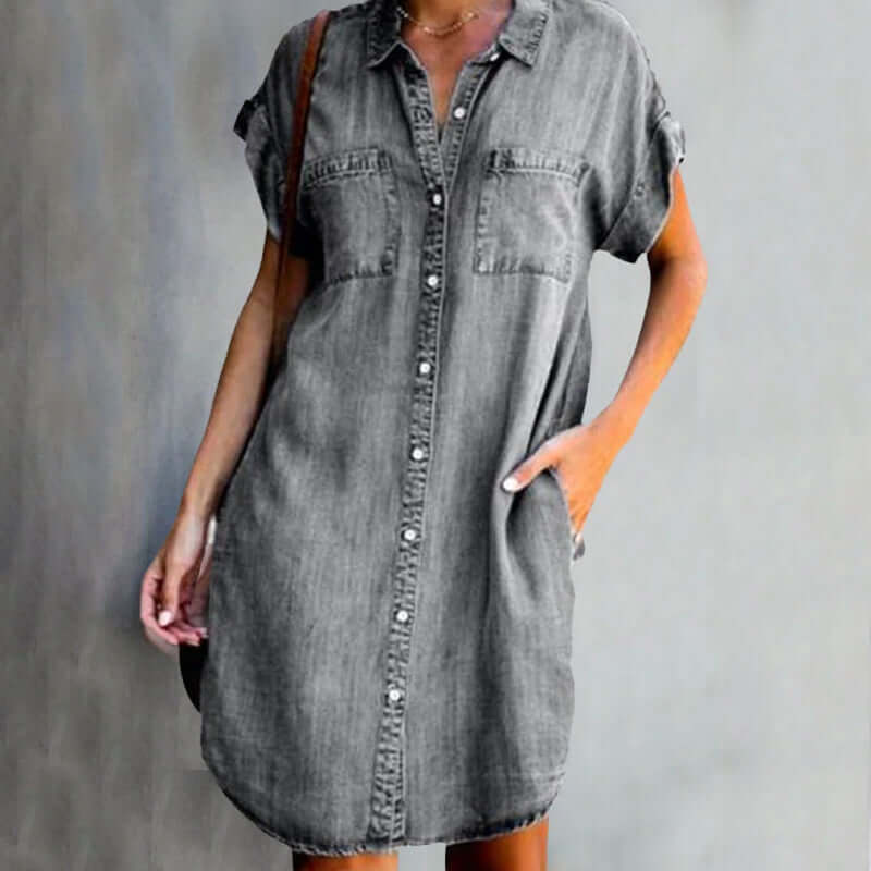 Olivia - Denim Kjole