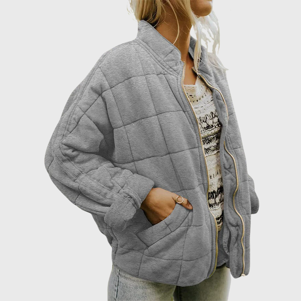 ROUPEX™ - Elegant Oversized Look Quilted Jakke