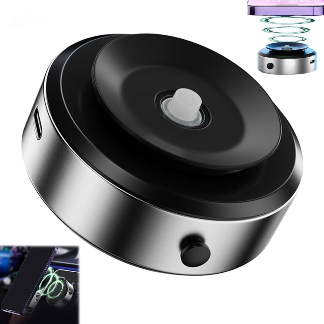MagniGrip™ - Magnetisk Telefonholder 360° | Håndfri Holder til Alle Telefoner | Perfekt til Brusebad, Bil og Glatte Overflader