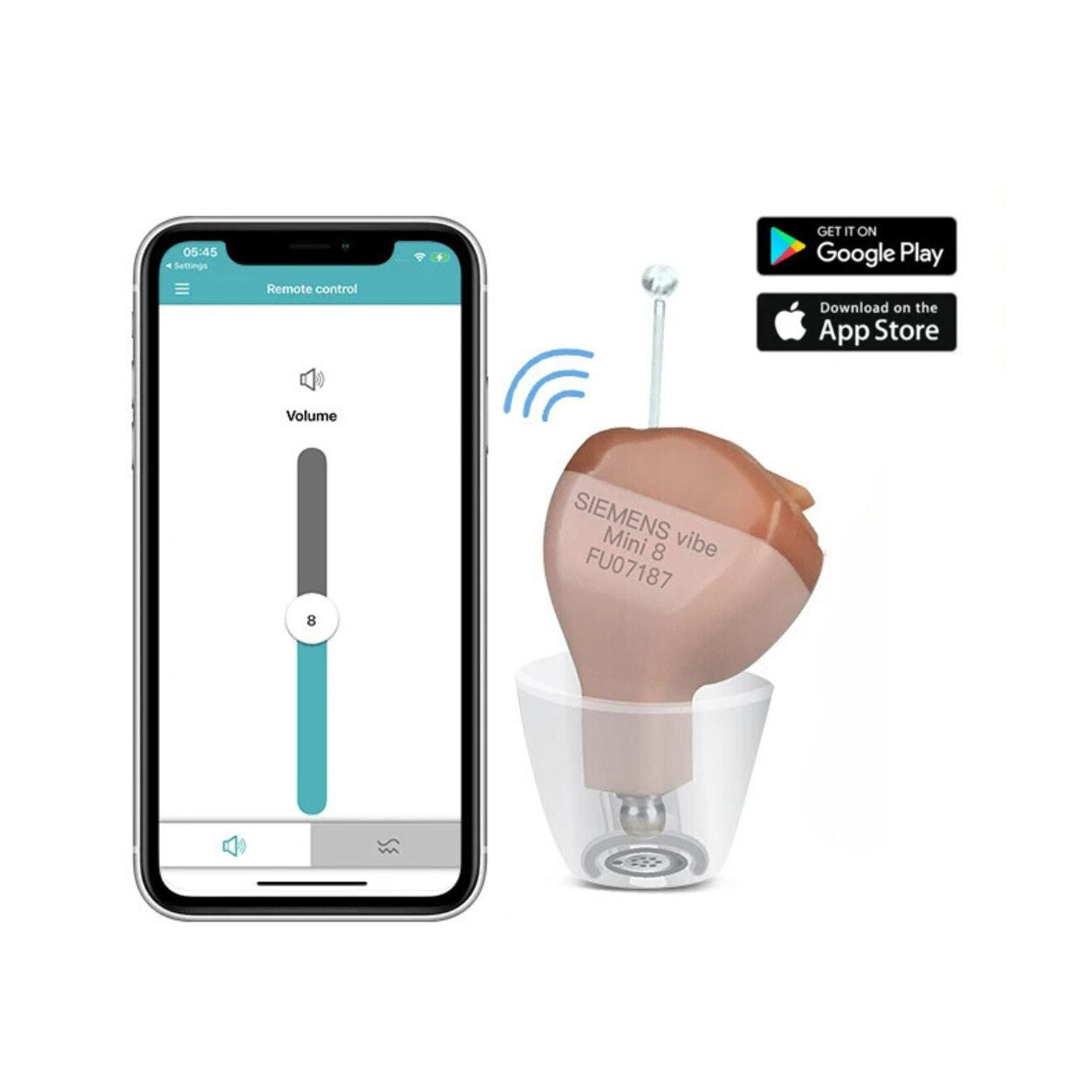 HeaSouls ITC Mini Invisible Hearing Aids (App Controlled)