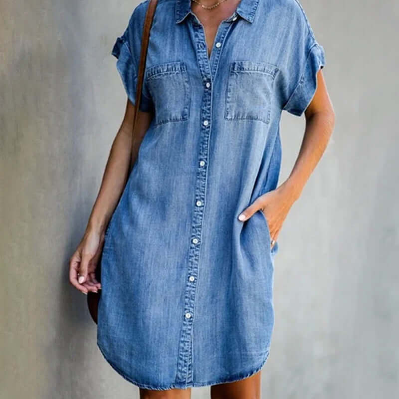 Olivia - Denim Kjole