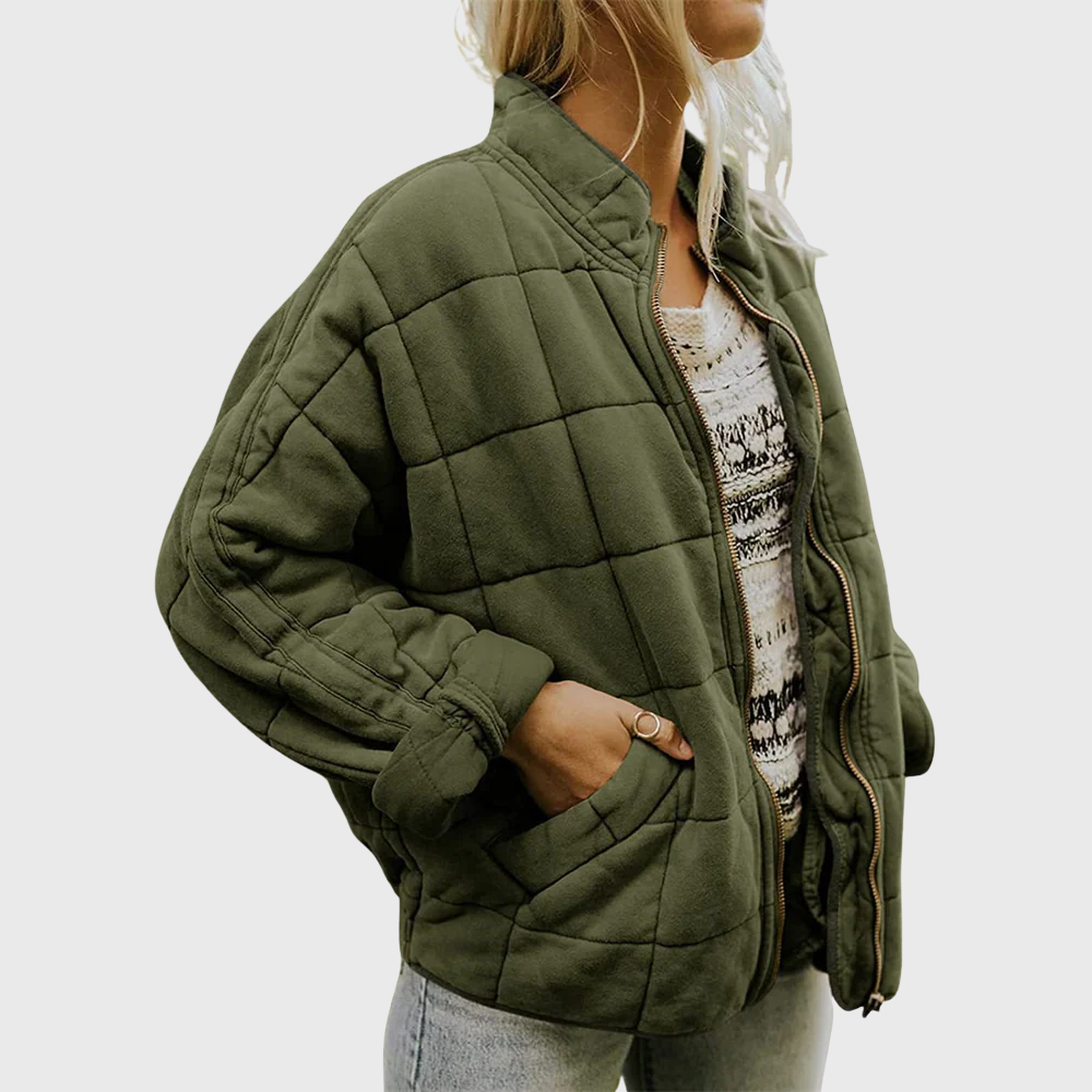 ROUPEX™ - Elegant Oversized Look Quilted Jakke