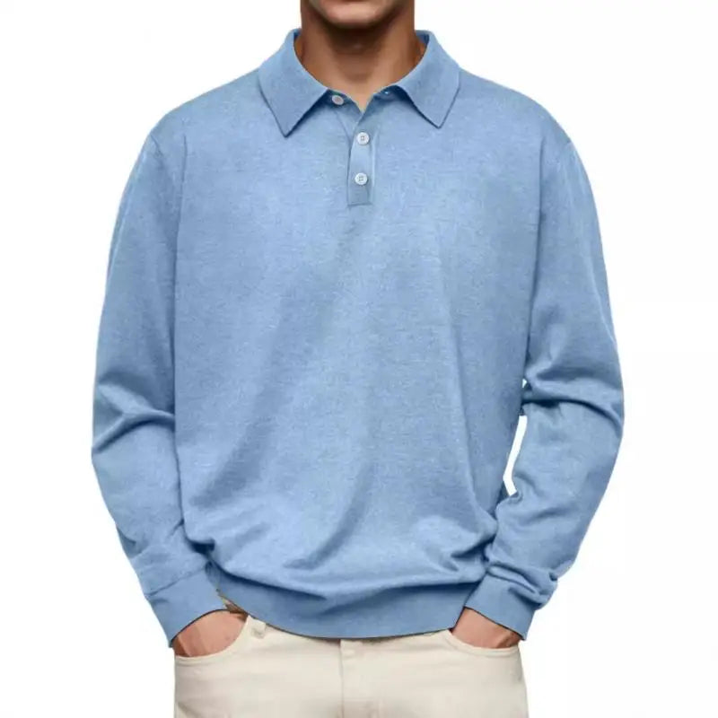 Laluna® | Casual Long Sleeve Polo Shirt
