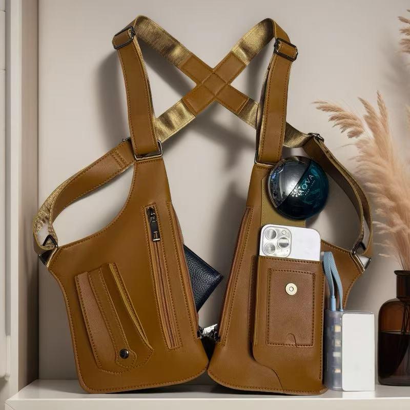 🔥 HOT SALE - 49% OFF💫 Premium Leather Adjustable Underarm Shoulder Bag for Men & Women